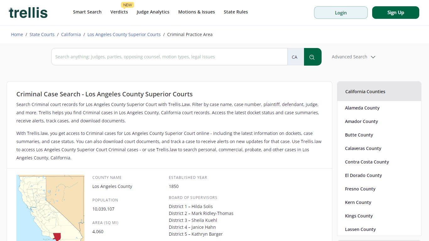 Criminal Case Search - Los Angeles County Superior Courts